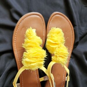 Yellow gladiator sandels